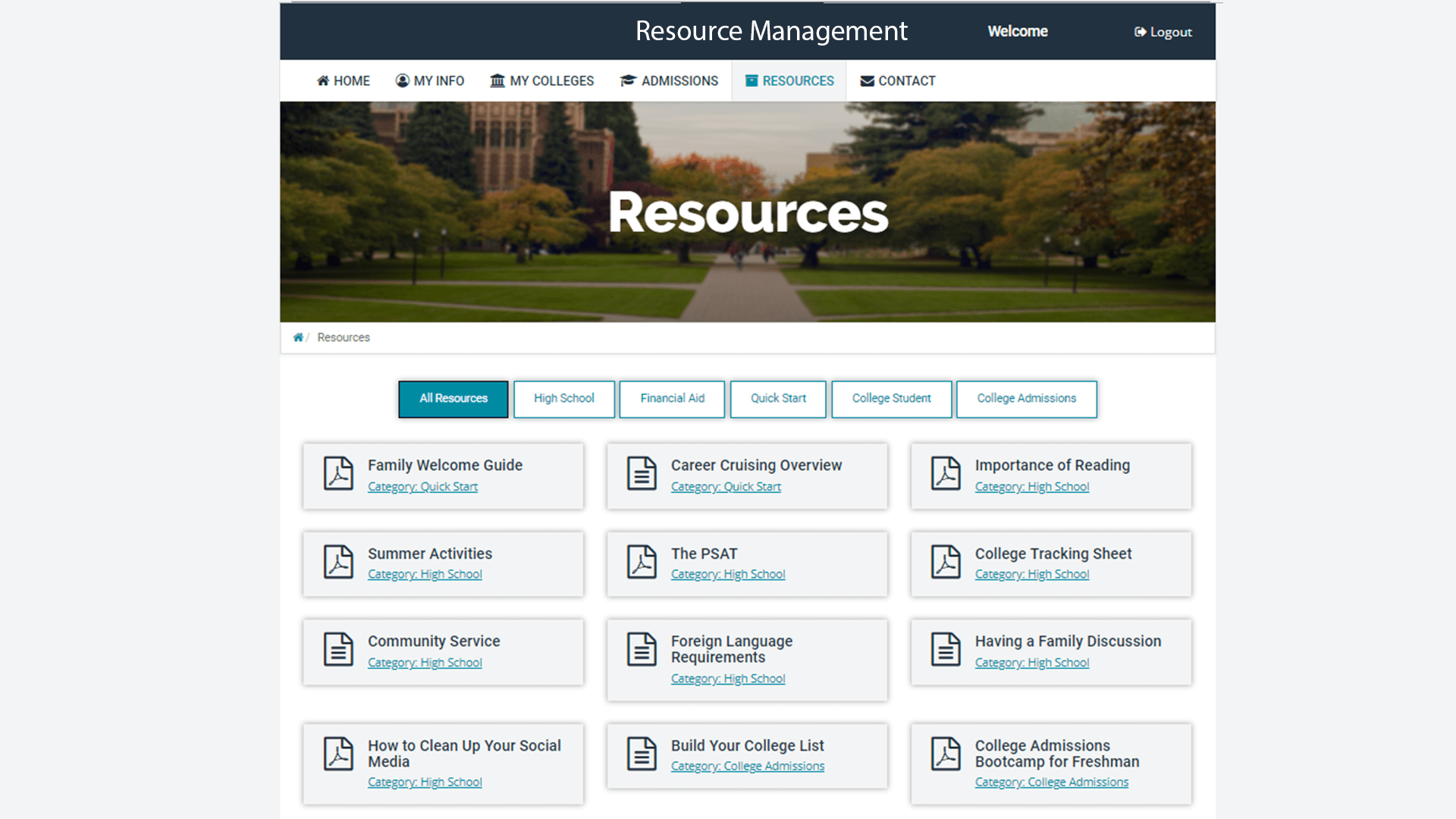 College Resources Management